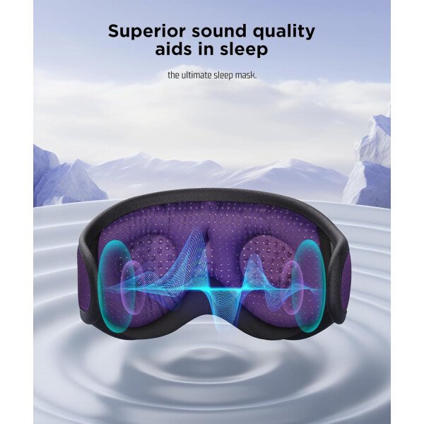 LC-dolida Auriculares para dormir, máscara de dormir 3D Bluetooth inalámbrica con música, audífonos para dormir de lado, máscara de dormir con auriculares Bluetooth altavoces estéreo ultrafinos - Image 127