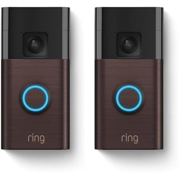 Timbre con cámara inalámbrico Ring - Video de cuerpo completo, video en vivo con audio bidireccional, alertas y detección de movimiento (modelo de 2024), Bronce veneciano - Imagen 9