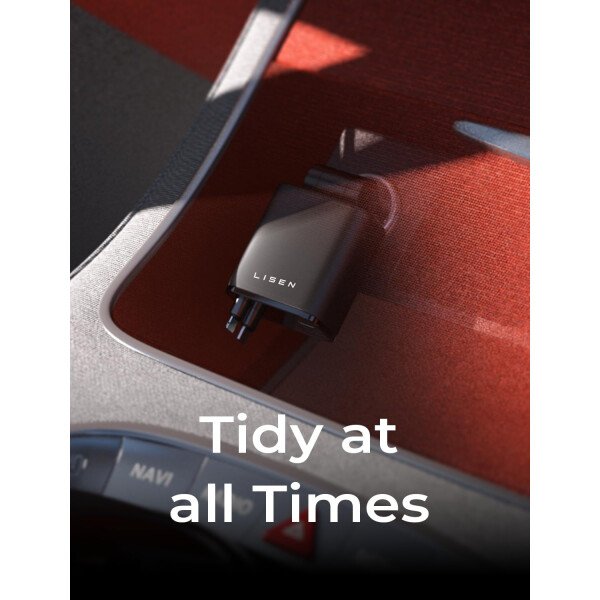 LISEN - Cargador retráctil para automóvil, adaptador de cargador de automóvil USB C de 69 W, carga rápida para iPhone 16, 15, 14, 13, 12, Samsung, gris - Imagen 17