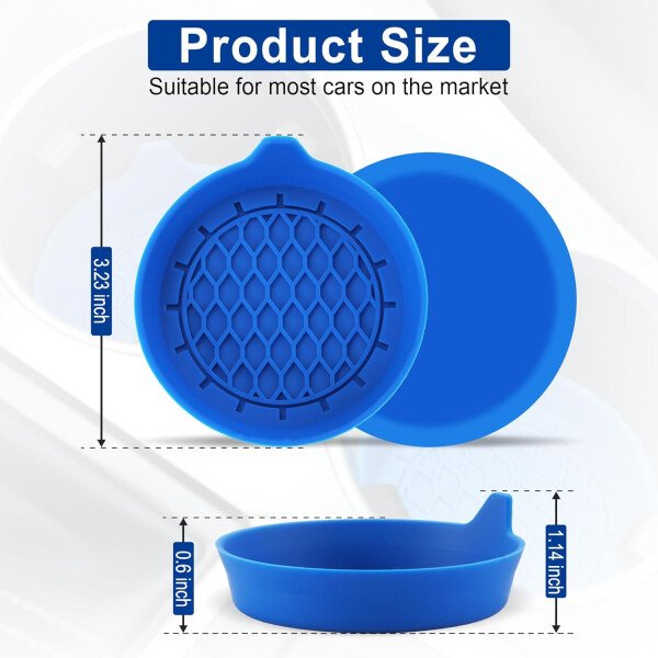 SINGARO Portavasos para automóvil, inserto de portavasos de silicona, portavasos antideslizantes universales, accesorios para el interior del automóvil para mujeres y hombres, juego de 4 unidades, - Imagen 44
