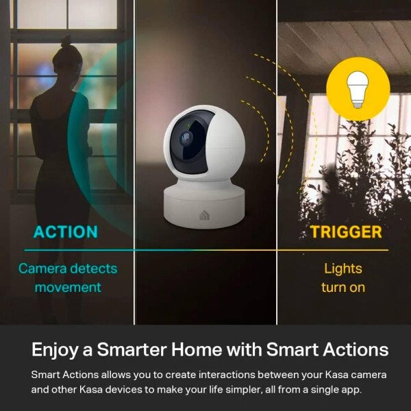 Kasa - Cámara de seguridad inteligente para interiores Pan/Tilt, cámara HD de 1080p, de 2,4 GHz con visión nocturna, detección de movimiento para el monitor del bebé y las mascotas, almacenamiento en la nube y en tarjetas SD, funciona con Alexa y Google Home (EC70) - Image 5