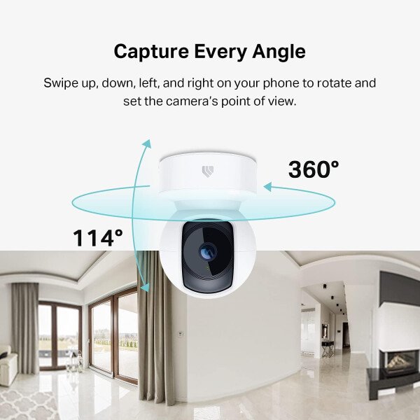 Kasa - Cámara de seguridad inteligente para interiores Pan/Tilt, cámara HD de 1080p, de 2,4 GHz con visión nocturna, detección de movimiento para el monitor del bebé y las mascotas, almacenamiento en la nube y en tarjetas SD, funciona con Alexa y Google Home (EC70) - Image 15