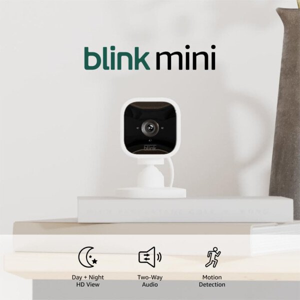 Blink Mini - Cámara de seguridad inteligente compacta, conectable, para interiores, con video de alta definición 1080 y detección de movimiento, funciona con Alexa - 1 cámara (Negro) - Imagen 12