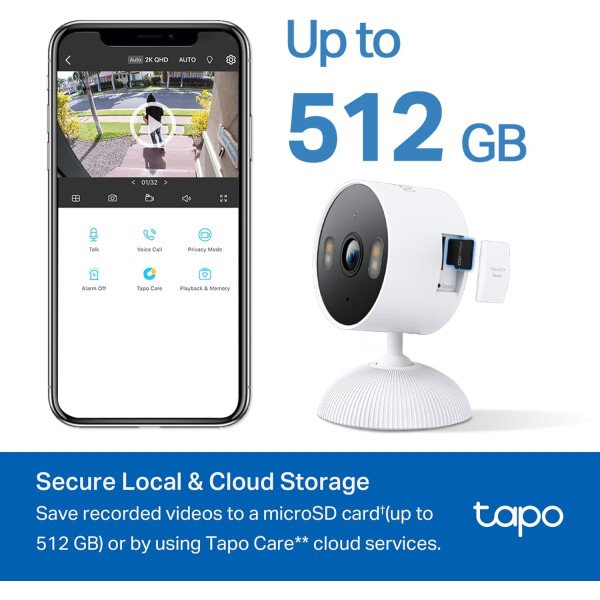 Tapo by TP-Link 1080P Cámara de seguridad para interior, detección de movimiento, audio de 2 vías y sirena, visión nocturna, almacenamiento en nube y tarjeta SD, compatible con Alexa y Google Home - Imagen 28