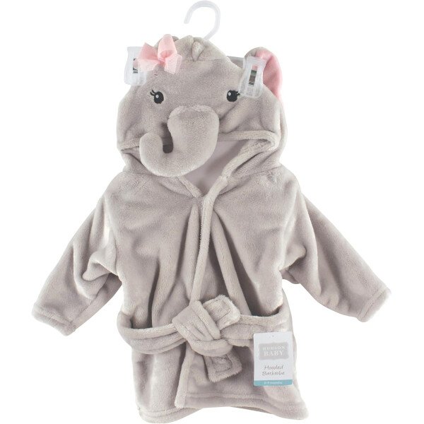 Hudson Baby - Bata de baño unisex de peluche con cara de animal para bebé - Imagen 2