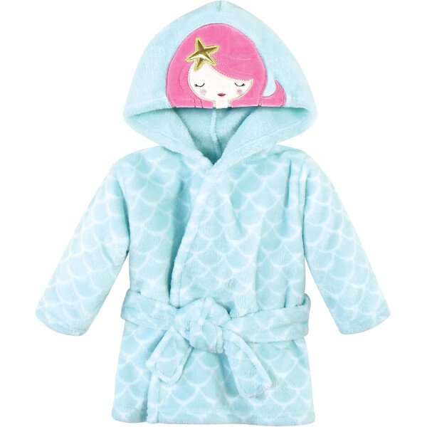 Hudson Baby - Bata de baño unisex de peluche con cara de animal para bebé - Imagen 4