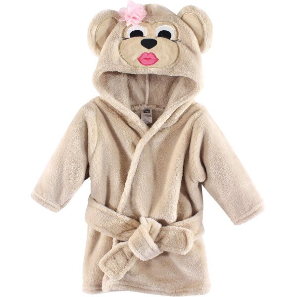 Hudson Baby - Bata de baño unisex de peluche con cara de animal para bebé - Imagen 7