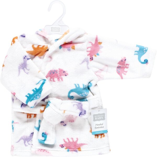 Hudson Baby - Bata de baño unisex de peluche con cara de animal para bebé - Imagen 9