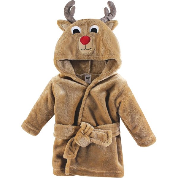 Hudson Baby - Bata de baño unisex de peluche con cara de animal para bebé - Imagen 24