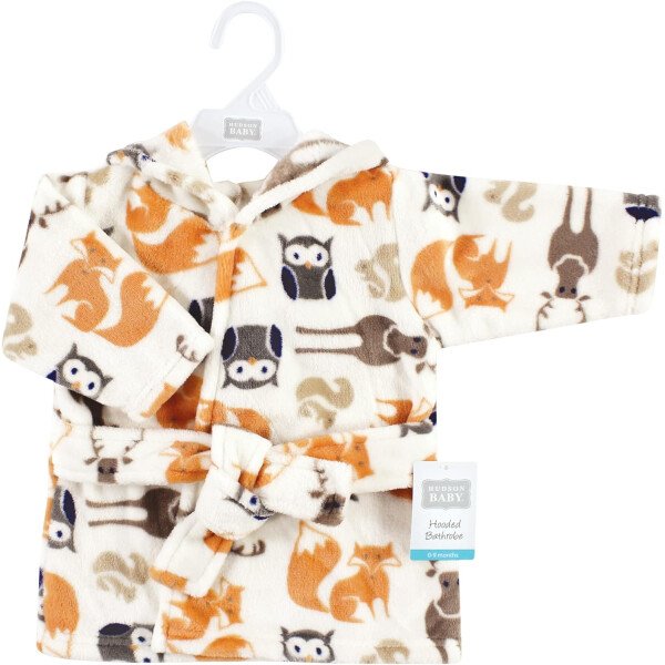 Hudson Baby - Bata de baño unisex de peluche con cara de animal para bebé - Imagen 105