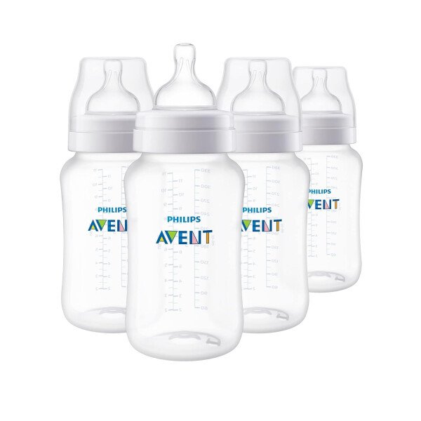 Philips AVENT - Biberón anticólicos con ventilación AirFree, 266 mililitros, transparente, SCY703/04, 4 unidades - Image 9