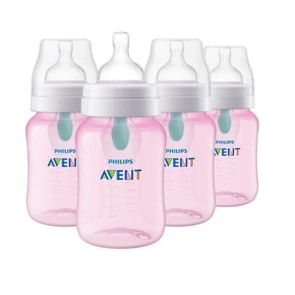 Philips AVENT - Biberón anticólicos con ventilación AirFree, 266 mililitros, transparente, SCY703/04, 4 unidades - Image 19