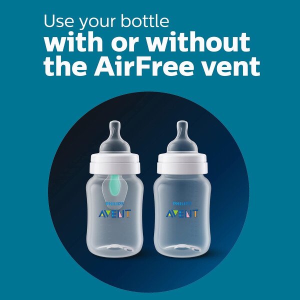 Philips AVENT - Biberón anticólicos con ventilación AirFree, 266 mililitros, transparente, SCY703/04, 4 unidades - Image 23