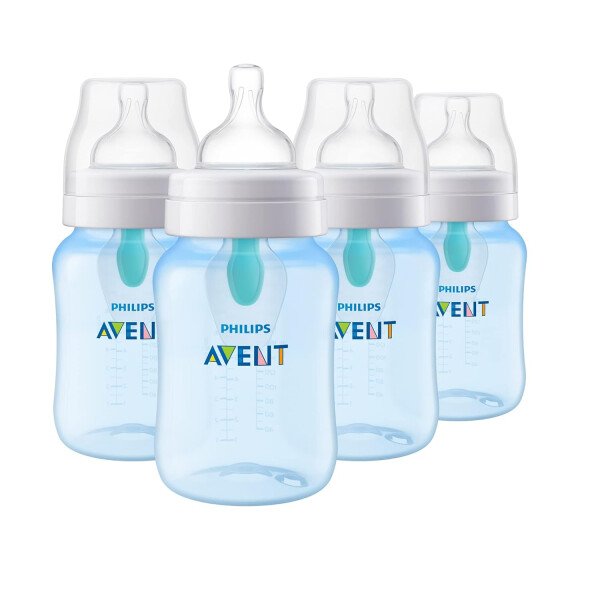 Philips AVENT - Biberón anticólicos con ventilación AirFree, 266 mililitros, transparente, SCY703/04, 4 unidades - Image 25