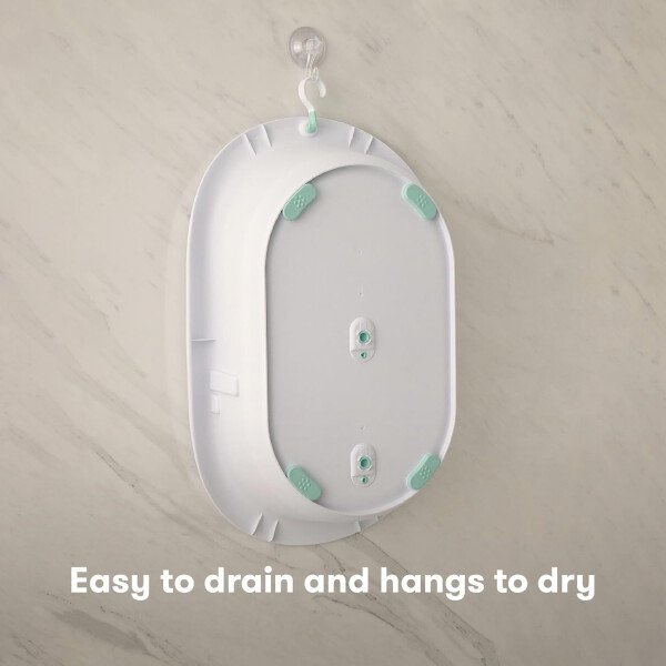 Frida Baby Bañera de bebé 4 en 1 Grow-with-Me, bañera para recién nacidos a niños pequeños con asiento de baño extraíble y respaldo para soporte de baño en la bañera - Imagen 2