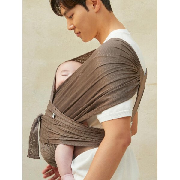 Konny Portabebés Flex SoftBreeze con soporte para la cabeza, ajustable, fácil de llevar, perfecto para bebés recién nacidos, esenciales de hasta 44 libras (XS-XL) - Beige - Image 25