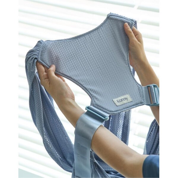 Konny Portabebés Flex SoftBreeze con soporte para la cabeza, ajustable, fácil de llevar, perfecto para bebés recién nacidos, esenciales de hasta 44 libras (XS-XL) - Beige - Image 30