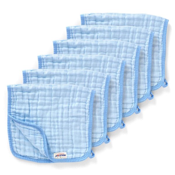 Maliton Paños de muselina para bebé, paquete de 6 paños grandes de 20 x 10 pulgadas, 100% algodón, absorbentes y suaves, 6 capas, tela de muselina esencial para recién nacido (animales y automóviles, - Imagen 64