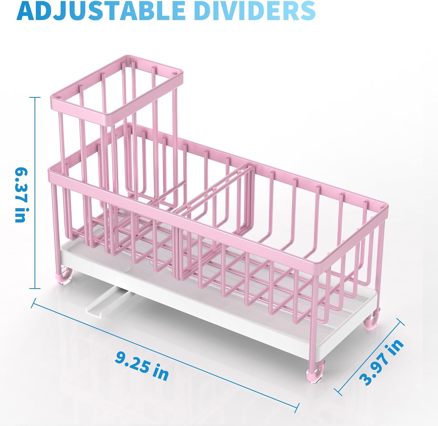 Cisily Soporte de esponja negro para fregadero de cocina, organizador de fregadero con soporte alto para cepillos, organizadores de encimera de cocina y artículos esenciales de almacenamiento, acero - Imagen 26