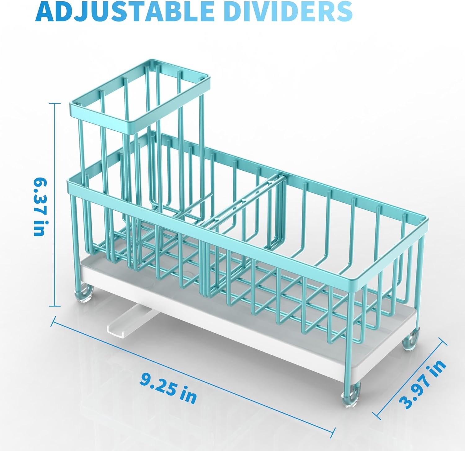 Cisily Soporte de esponja negro para fregadero de cocina, organizador de fregadero con soporte alto para cepillos, organizadores de encimera de cocina y artículos esenciales de almacenamiento, acero - Imagen 69