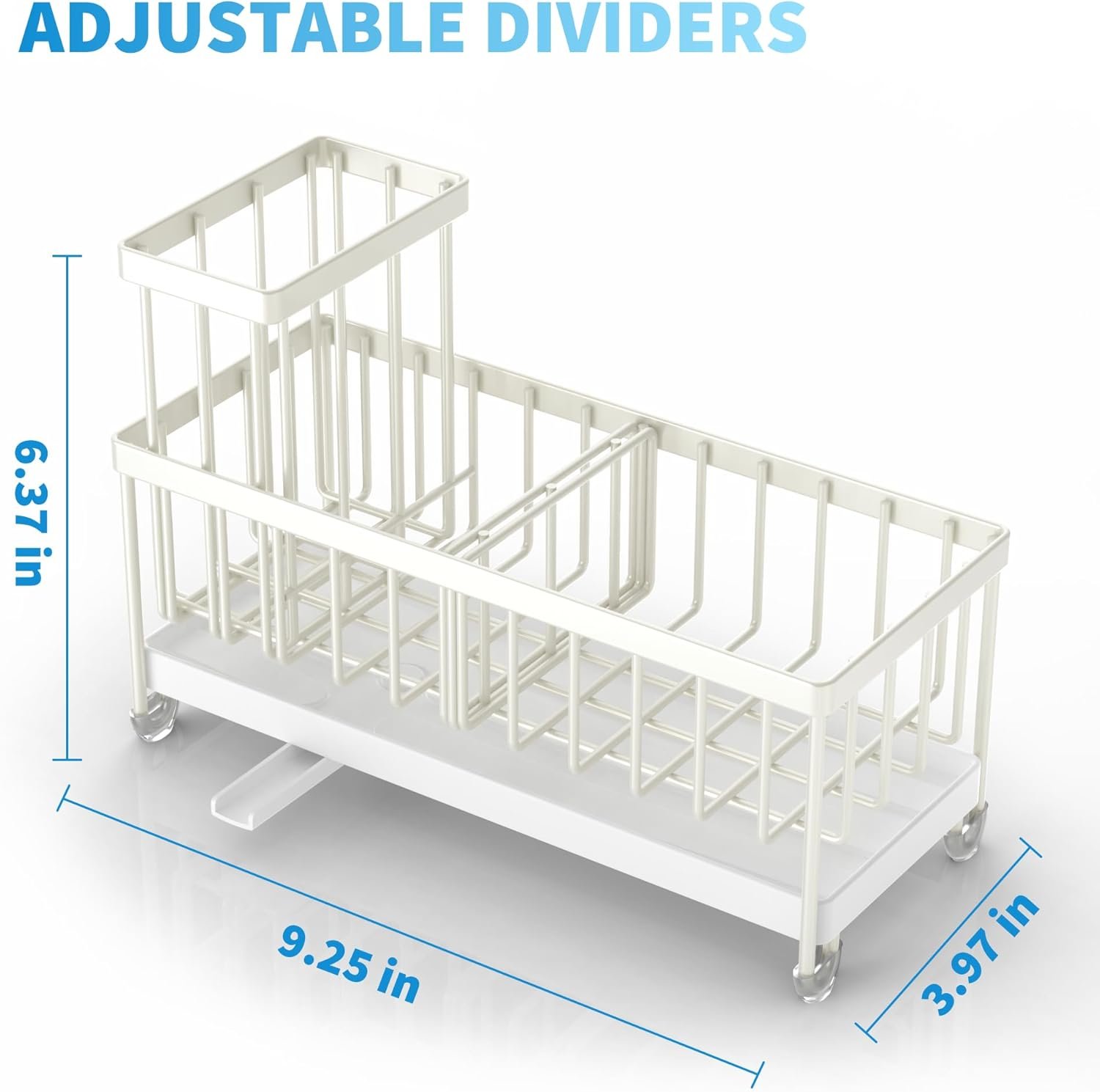 Cisily Soporte de esponja negro para fregadero de cocina, organizador de fregadero con soporte alto para cepillos, organizadores de encimera de cocina y artículos esenciales de almacenamiento, acero - Imagen 83