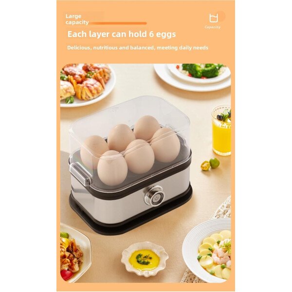 Cocina de huevos sin esfuerzo con la mejor olla de huevos de acero inoxidable (3 modos), nueva olla inteligente para huevos 2025 con apagado automático, operación de un solo toque, limpieza sin - Image 3