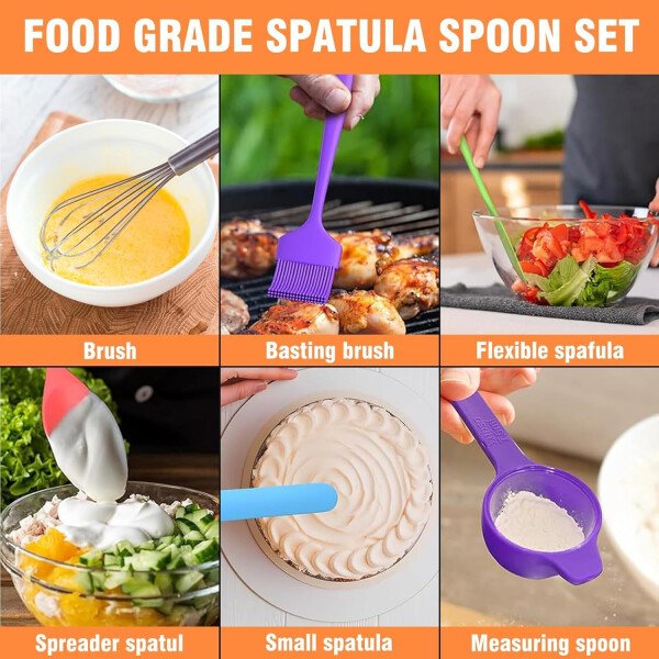 Sentk Juego de tazones para mezclar con tapas, 21 tazones de acero inoxidable con 3 accesorios para rallar, cuenco de mezcla anidable para almacenamiento de alimentos con parte inferior antideslizante - Imagen 5