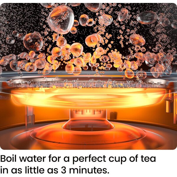 Chefman Hervidor eléctrico de cuello de cisne, hervidor de té de 0.8 L para café y té, operación con un solo toque, protección para hervir, apagado automático, caldera de agua caliente ultrarrápida, - Imagen 3