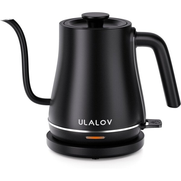 Ulalov Hervidor eléctrico de cuello de cisne de 1 litro, calentamiento rápido para verter sobre café y té, caldera de agua caliente de acero inoxidable con apagado automático, protección contra hervir - Imagen 9