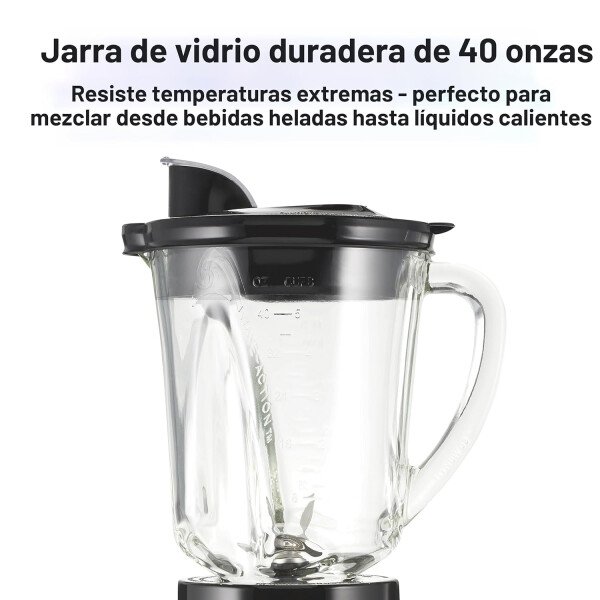 Hamilton Beach Wave trituradora Licuadora sistema con 40 oz Jar, 20 oz Single Servir blend-in Travel Jar & Chopper (58163), Gris y Negro - Image 5