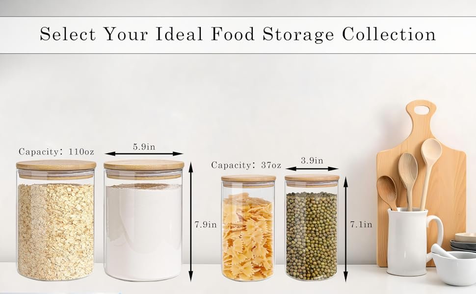 Food Storage Jars Set