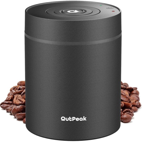 OUTPEAK Neo 2025 Kilo - Recipiente de café al vacío automático, capacidad de 1.5 litros para 17.6 onzas de granos de café, operación con un botón, recipiente de almacenamiento de café de acero - Imagen 2