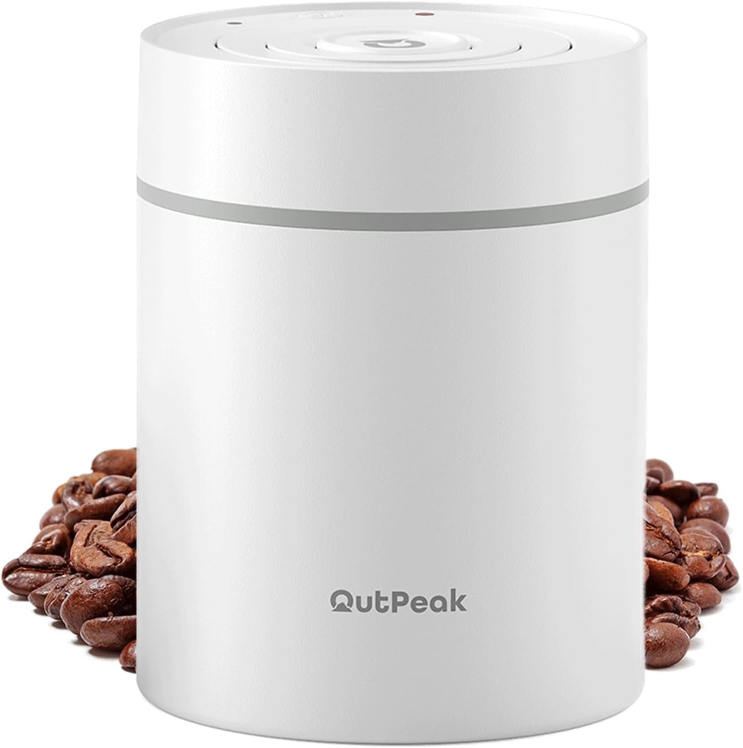 OUTPEAK Neo 2025 Kilo - Recipiente de café al vacío automático, capacidad de 1.5 litros para 17.6 onzas de granos de café, operación con un botón, recipiente de almacenamiento de café de acero - Imagen 10