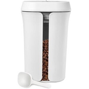 Recipiente de café al vacío y recipiente de almacenamiento de alimentos con aspiradora de un solo clic, conserva la frescura durante semanas, recipiente de vacío de café de PC de grado alimenticio de