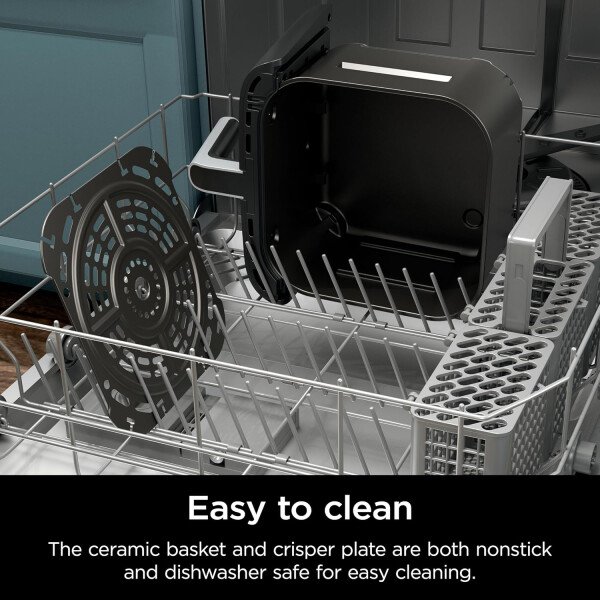 Ninja Air Fryer Pro 4 en 1 con capacidad de 5 cuartos de galón, freír al aire, asar, recalentar, deshidratar, tecnología Air Crisp con 400F para caliente, 120 voltios, cesta antiadherente y plato para - Image 19