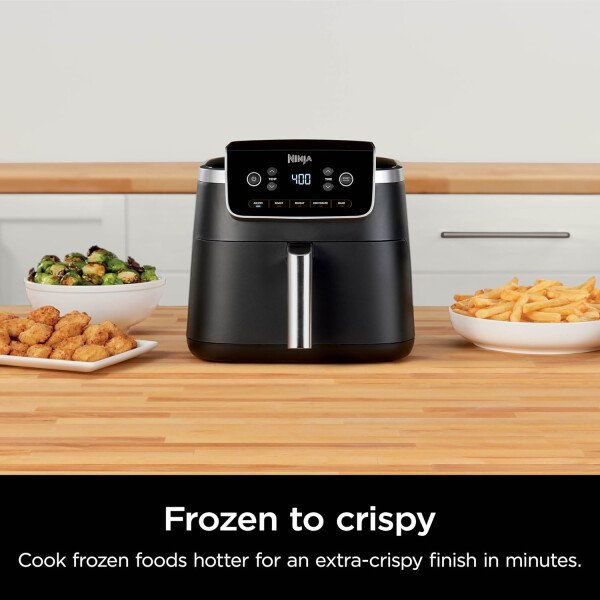 Ninja Air Fryer Pro 4 en 1 con capacidad de 5 cuartos de galón, freír al aire, asar, recalentar, deshidratar, tecnología Air Crisp con 400F para caliente, 120 voltios, cesta antiadherente y plato para - Image 26