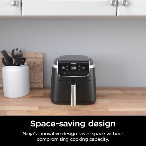 Ninja Air Fryer Pro 4 en 1 con capacidad de 5 cuartos de galón, freír al aire, asar, recalentar, deshidratar, tecnología Air Crisp con 400F para caliente, 120 voltios, cesta antiadherente y plato para - Image 27