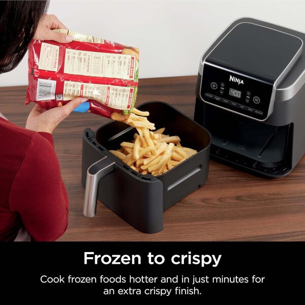 Ninja Air Fryer Pro 4 en 1 con capacidad de 5 cuartos de galón, freír al aire, asar, recalentar, deshidratar, tecnología Air Crisp con 400F para caliente, 120 voltios, cesta antiadherente y plato para - Image 35