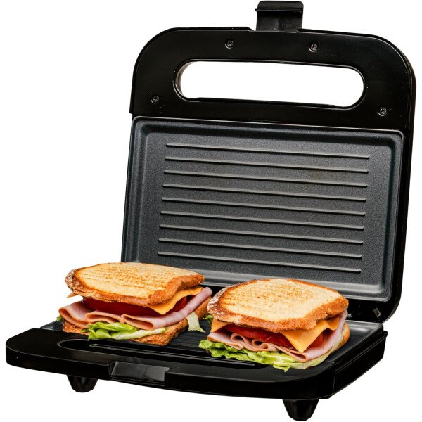 OVENTE - Sandwichera eléctrica con placas antiadherentes, luces indicadoras, asa de tacto frío, fácil de limpiar y guardar, cocina desayuno, queso a la parrilla, tostados y aperitivos, negro GPS401B - Image 49
