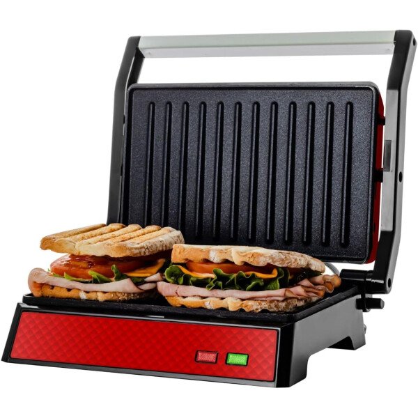 OVENTE - Sandwichera eléctrica con placas antiadherentes, luces indicadoras, asa de tacto frío, fácil de limpiar y guardar, cocina desayuno, queso a la parrilla, tostados y aperitivos, negro GPS401B - Image 57