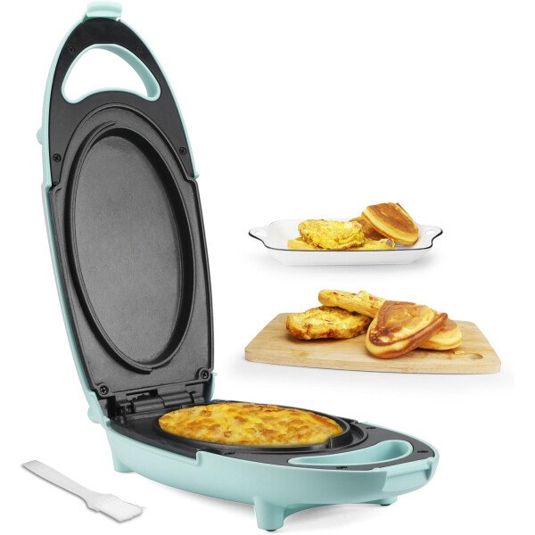 Baker's Friend Mini máquina para hacer donas para el hogar, 6 x 3 pulgadas, mini máquina para hacer donas, máquina para hacer donas, bandeja para hornear donas, fiesta de donas, aguamarina - Image 14