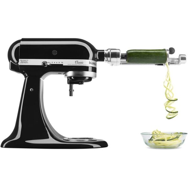 Batidora clásica de pie KitchenAid K45SSWH K45SS, 275 W, 4 1/2 qt, Negro ónice - Image 3