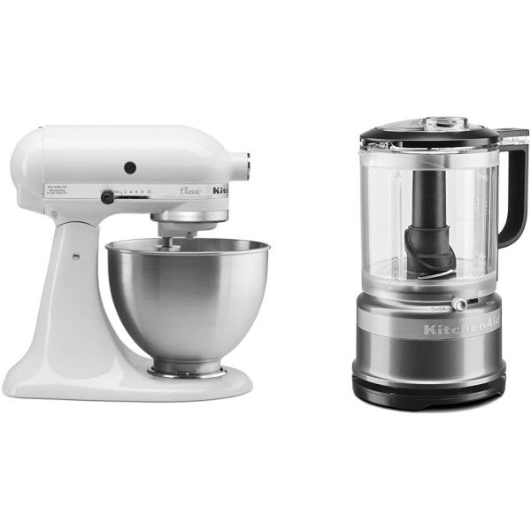 Batidora clásica de pie KitchenAid K45SSWH K45SS, 275 W, 4 1/2 qt, Negro ónice - Image 7