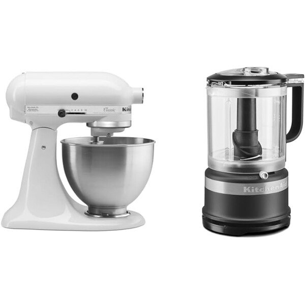 Batidora clásica de pie KitchenAid K45SSWH K45SS, 275 W, 4 1/2 qt, Negro ónice - Image 14