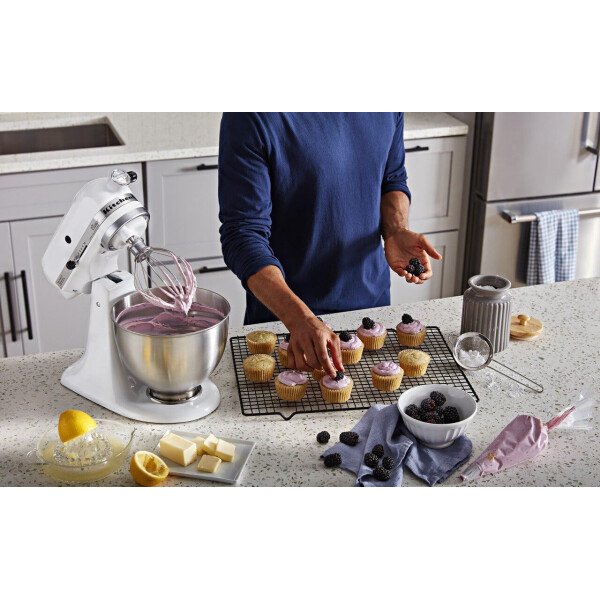 Batidora clásica de pie KitchenAid K45SSWH K45SS, 275 W, 4 1/2 qt, Negro ónice - Image 18