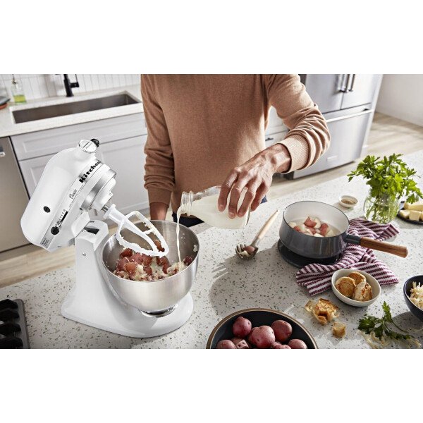 Batidora clásica de pie KitchenAid K45SSWH K45SS, 275 W, 4 1/2 qt, Negro ónice - Image 19