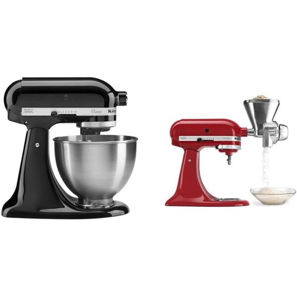 Batidora clásica de pie KitchenAid K45SSWH K45SS, 275 W, 4 1/2 qt, Negro ónice - Image 24