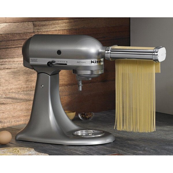 KitchenAid - Rodillo y cortador de pasta KSMPRA, 3 piezas, acero inoxidable - Imagen 2