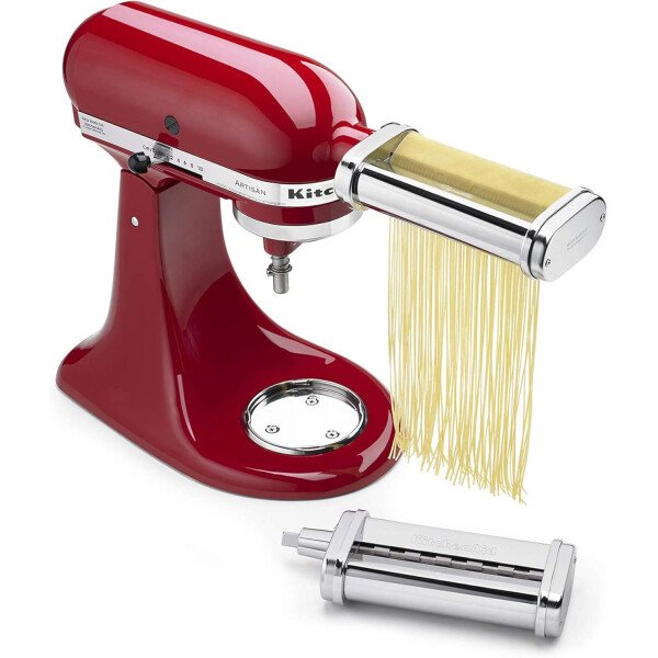 KitchenAid - Rodillo y cortador de pasta KSMPRA, 3 piezas, acero inoxidable - Imagen 15