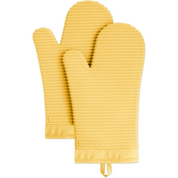 KitchenAid - Juego de guantes de horno de silicona suave acanalada, 7 x 13 pulgadas, color malteada, 2 unidades - Imagen 69